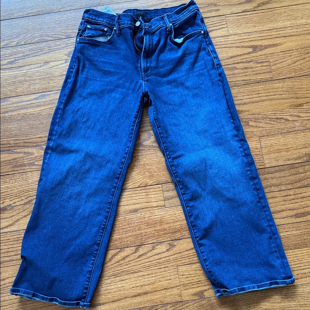 MOTHER Maven Midrise Ankle Jeans in Taking Shape. Size 32.